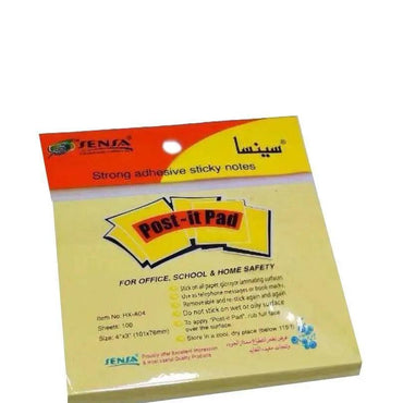 SENSA Sticky Note 100 Sheets/Pad - Yellow The Stationers